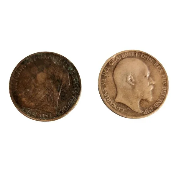 Lot Of 12 Bronze English Pennies 1901 Oldest 1921 Youngest - Picture 4 of 14